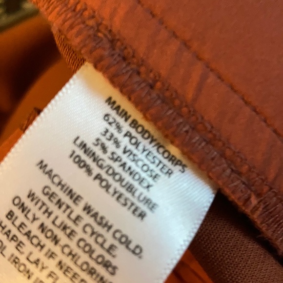 Women’s halogen dark rust coloured pant - Picture 2 of 8